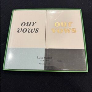 Kate Spade Our Vows Journal Set - Cream and Gold, classy black🖤 & classic blue💙